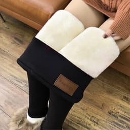 image-Women's High Waist Fleece Lined Leggings Winter Warm Pants