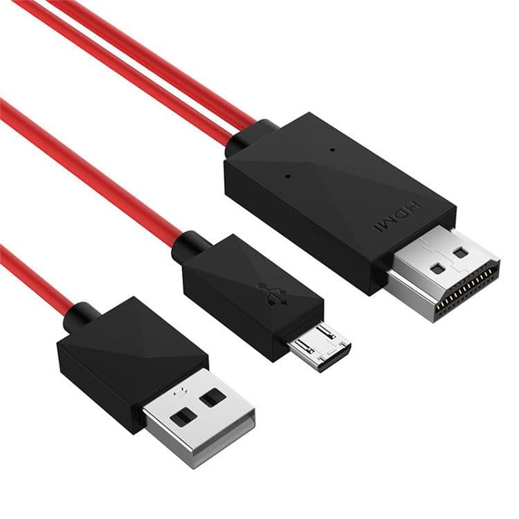 image-Micro USB 5-Pin to HDMI Cable 2M for Android Phones