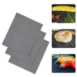 image-Teflon BBQ Grill Mat Non-Stick Heat Resistant Mesh