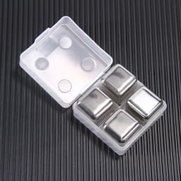 image-304 Stainless Steel Ice Cubes Set with Clip for Whiskey