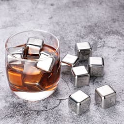 image-304 Stainless Steel Ice Cubes Set with Clip for Whiskey