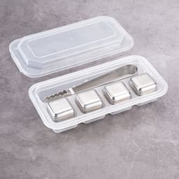 image-304 Stainless Steel Ice Cubes Set with Clip for Whiskey