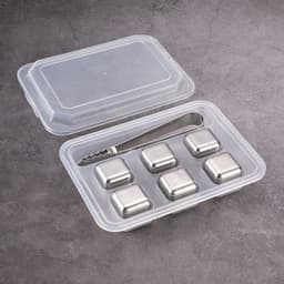 image-304 Stainless Steel Ice Cubes Set with Clip for Whiskey