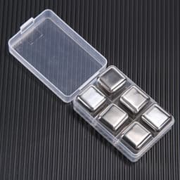 image-304 Stainless Steel Ice Cubes Set with Clip for Whiskey