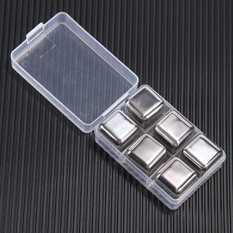 image-304 Stainless Steel Ice Cubes Set with Clip for Whiskey