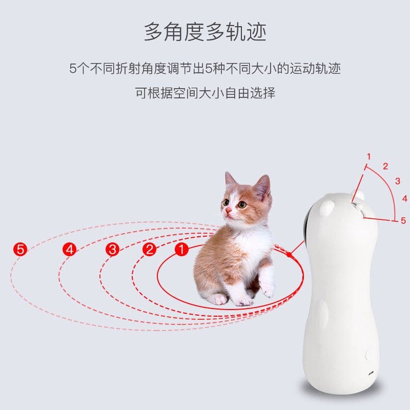 image-Automatic Laser Cat Toy LED Red Light Bear Design