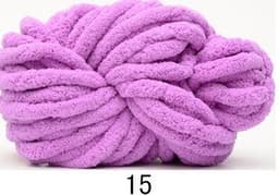 image-JScolour Super Thick Ice Line Chenille Polyester Yarn 2cm Hand-Made