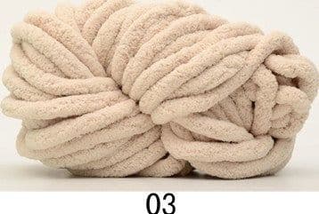 image-JScolour Super Thick Ice Line Chenille Polyester Yarn 2cm Hand-Made