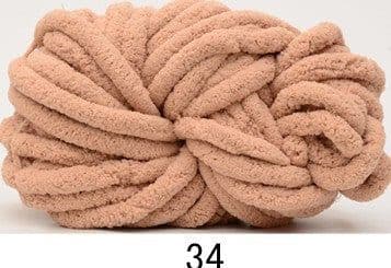 image-JScolour Super Thick Ice Line Chenille Polyester Yarn 2cm Hand-Made