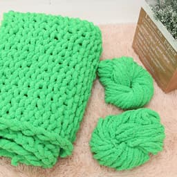 image-JScolour Super Thick Ice Line Chenille Polyester Yarn 2cm Hand-Made