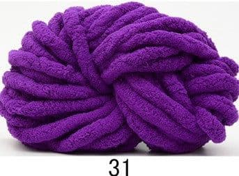 image-JScolour Super Thick Ice Line Chenille Polyester Yarn 2cm Hand-Made