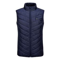 image-Heated Vest Men USB Charging 9-Zone Smart Heating Winter Jacket