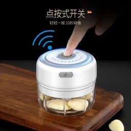 image-Electric Garlic Masher Rechargeable Mini Food Chopper 300ml Green