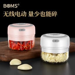 image-Electric Garlic Masher Rechargeable Mini Food Chopper 300ml Green