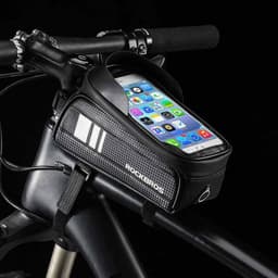 image-Rock Brothers Bicycle Front Beam Bag Waterproof Touch Screen 1L