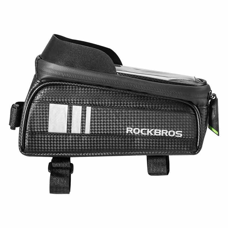image-Rock Brothers Bicycle Front Beam Bag Waterproof Touch Screen 1L