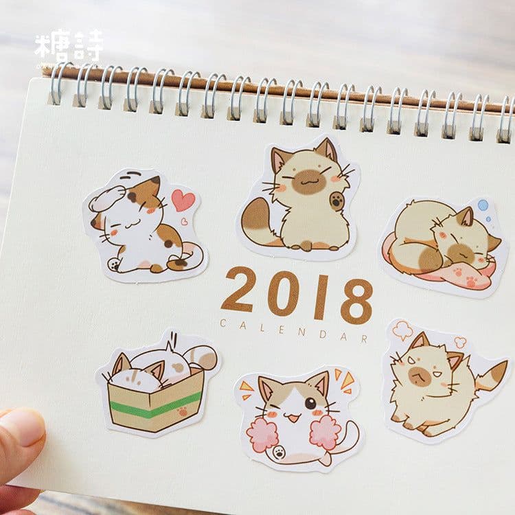 image-Sugar Poem Cat Stickers DIY Decorative Sealing Stickers for Album