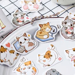 image-Sugar Poem Cat Stickers DIY Decorative Sealing Stickers for Album