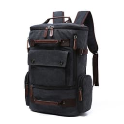 image-Canvas Backpack Large Capacity 20-35L Computer Bag Travel Rucksack