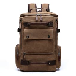image-Canvas Backpack Large Capacity 20-35L Computer Bag Travel Rucksack