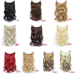 image-Seamless Wig Hair Extension Piece - Straight & Curly Styles