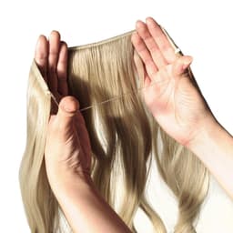 image-Seamless Wig Hair Extension Piece - Straight & Curly Styles