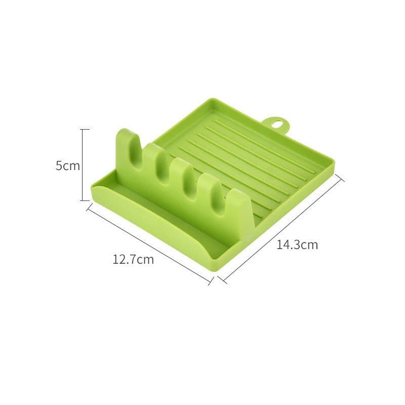 image-Kitchen Pot Lid and Utensil Holder Rack - Multi-Function Storage
