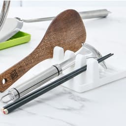 image-Kitchen Pot Lid and Utensil Holder Rack - Multi-Function Storage