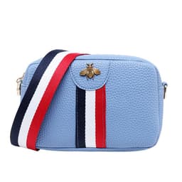 image-Women's PU Small Square Crossbody Bag with Phone Pocket Pink
