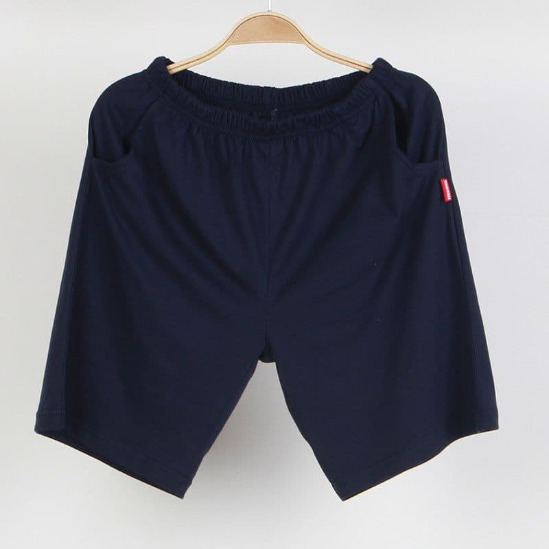 image-Men's Cotton Shorts Home Pants Casual Loose Summer Tracksuit