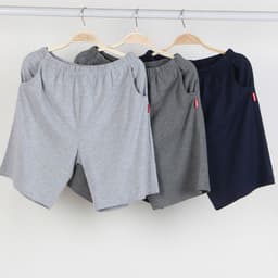 image-Men's Cotton Shorts Home Pants Casual Loose Summer Tracksuit