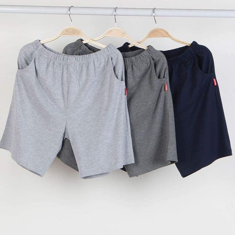 image-Men's Cotton Shorts Home Pants Casual Loose Summer Tracksuit