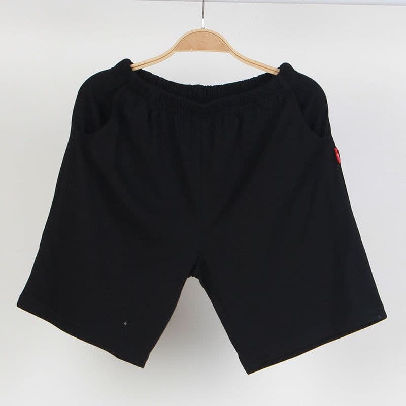 image-Men's Cotton Shorts Home Pants Casual Loose Summer Tracksuit