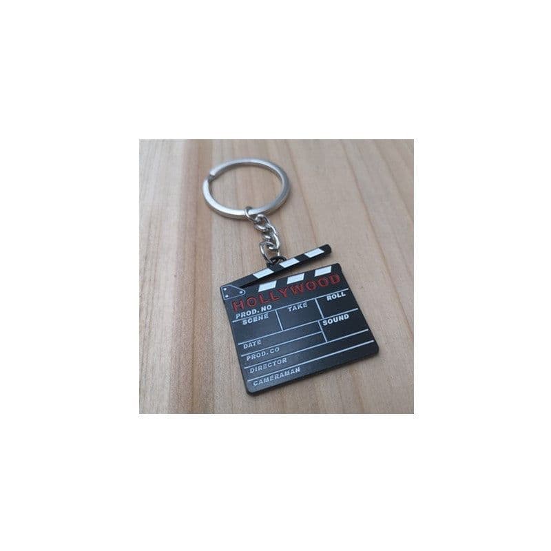 image-Hollywood Metal Movie Clapboard Keychain