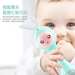 image-Little Bear Baby Rattle Teether Music Rhythm Stick Toy 0-2 Years