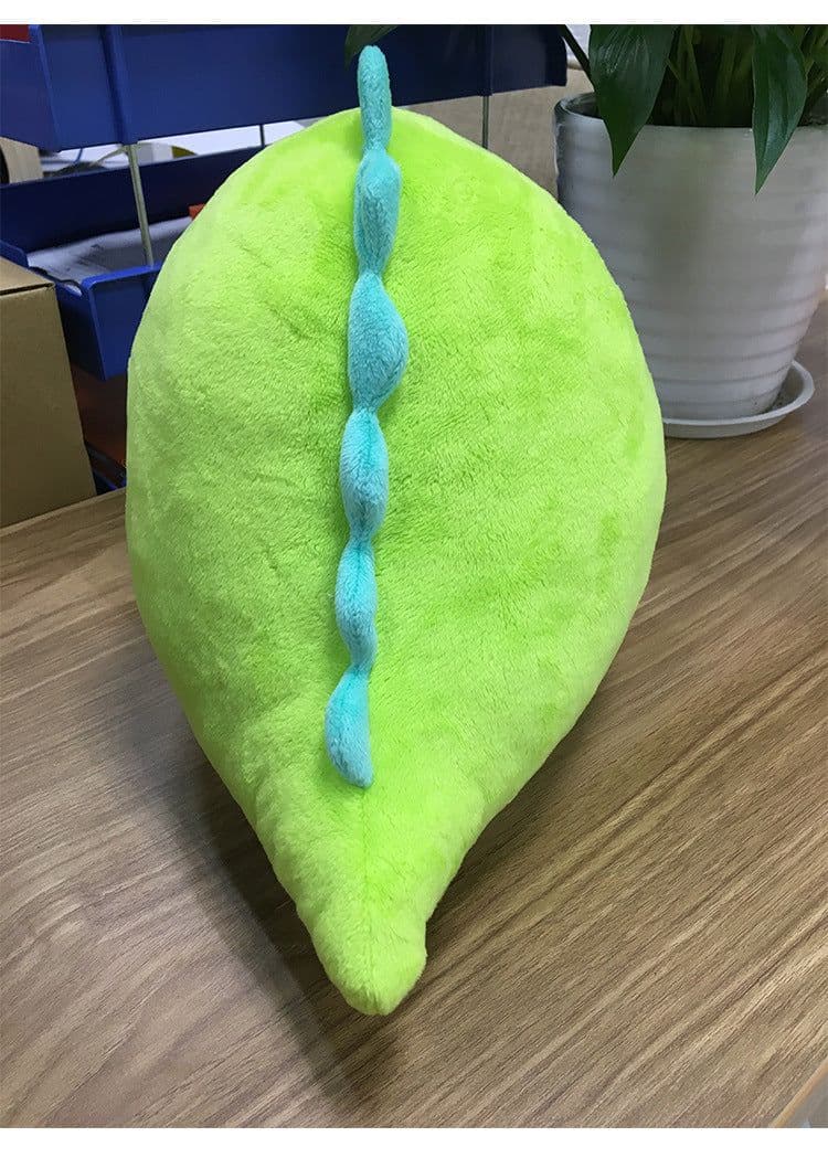 image-Plush Green Dinosaur Pillow Toy