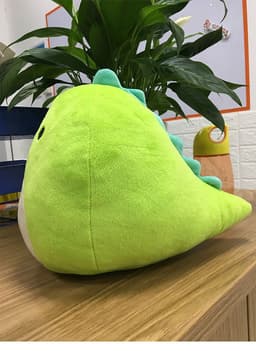 image-Plush Green Dinosaur Pillow Toy