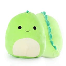 image-Plush Green Dinosaur Pillow Toy