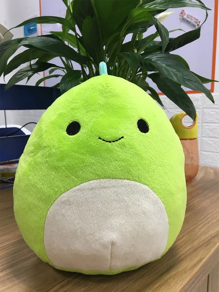 image-Plush Green Dinosaur Pillow Toy