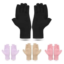 image-Compression Arthritis Gloves Half-Finger Relief Support Mittens