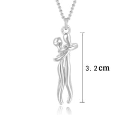 image-Chenhui Couple Hug Necklace Brass Pendant Unisex Jewelry