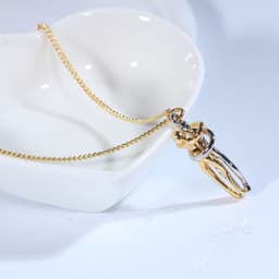 image-Chenhui Couple Hug Necklace Brass Pendant Unisex Jewelry