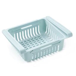 image-Refrigerator Pull-Out Storage Box Organizer Plastic Drawer