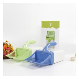 image-Cat Litter Scoop with Detachable Waste Bucket - Sharp 30cm Plastic Shovel