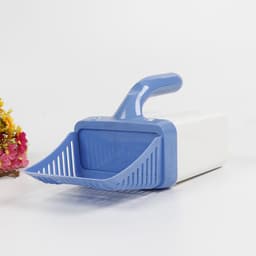 image-Cat Litter Scoop with Detachable Waste Bucket - Sharp 30cm Plastic Shovel