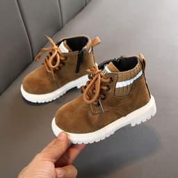 image-Kids Unisex Martin Boots Low Top Ankle Boots Rubber Sole 26-30