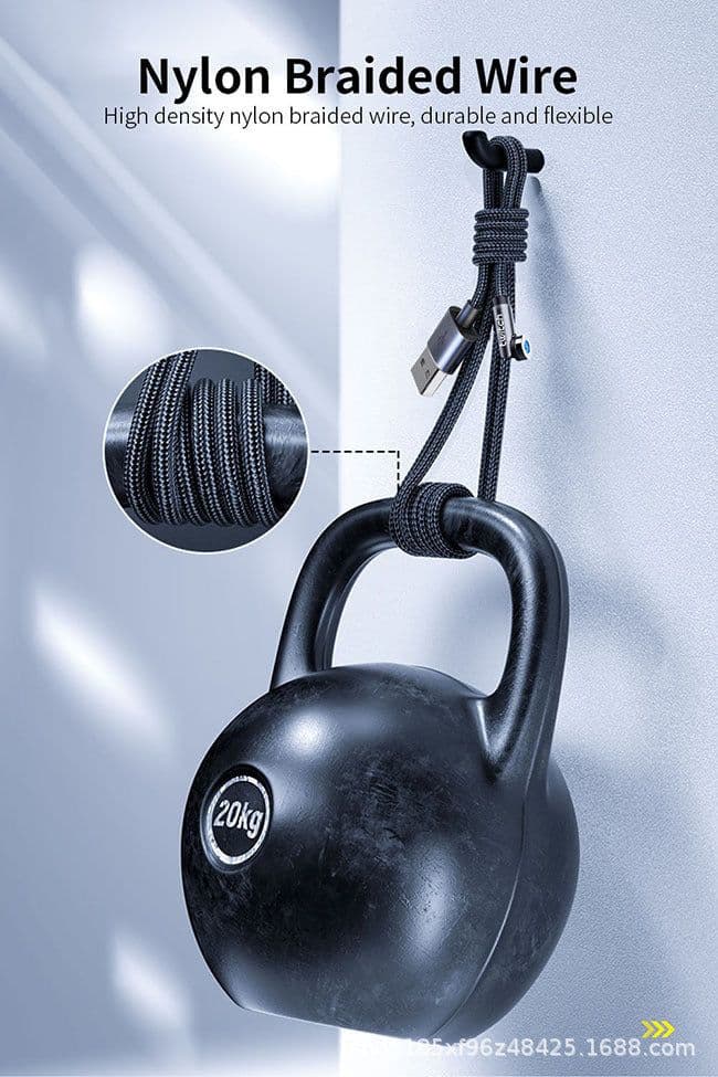 image-OLAF Magnetic USB Charging Cable 540° Rotating Type-C 3-in-1 1m/2m