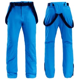 image-Unisex Windproof Waterproof Padded Ski Pants with Suspenders