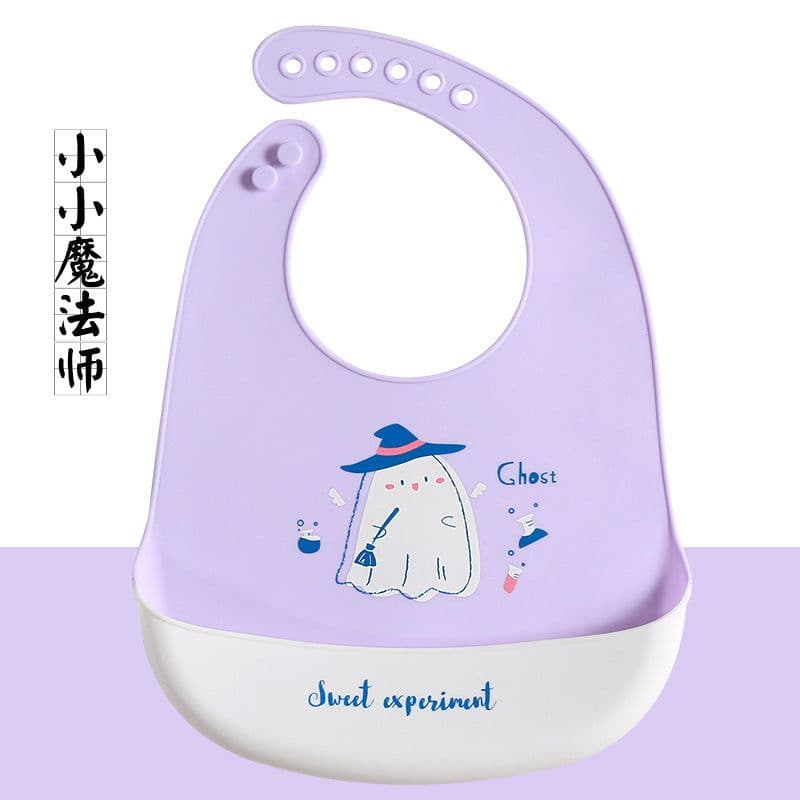 image-Baby Silicone Bib Waterproof 3D Pocket Cartoon Kids 4-6 Years