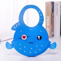 image-Baby Silicone Bib Waterproof 3D Pocket Cartoon Kids 4-6 Years